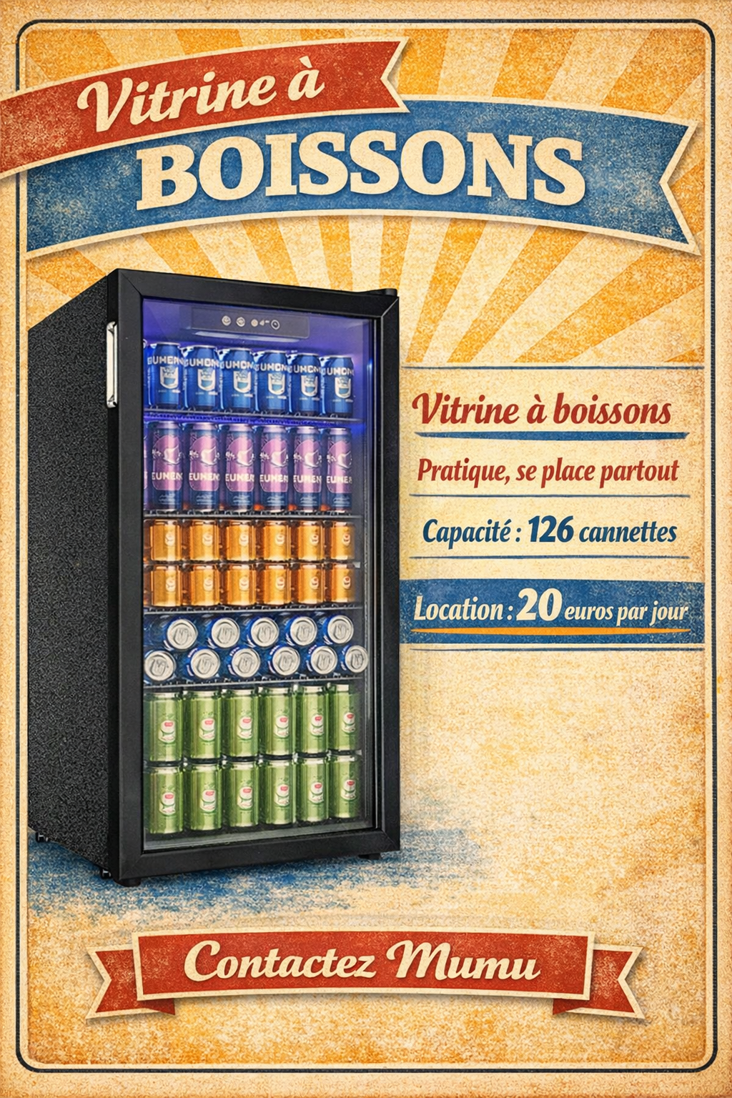 Vitrine à boissons
